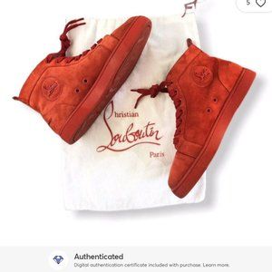 Christian Louboutin Louis Orlato  Suede Sneakers